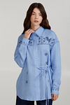 Women's embroidered shirt Dawn blue